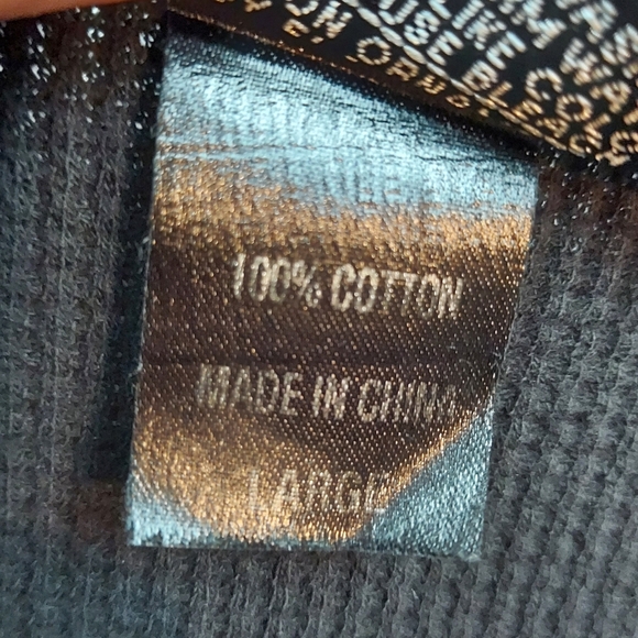 Christine Alexander Black Long Sleeve Rhinestone Detail Top Size L - Picture 5 of 11